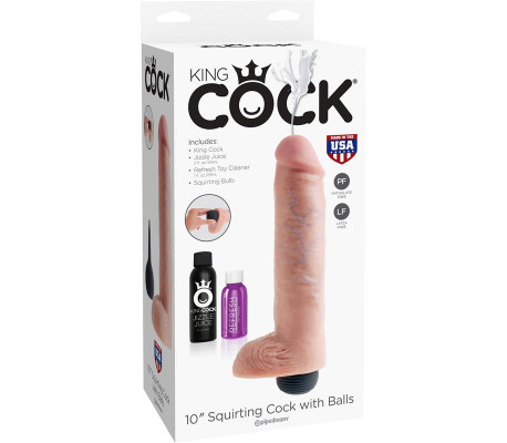 Pene Eyaculador con Testículos 10 - Color Natural