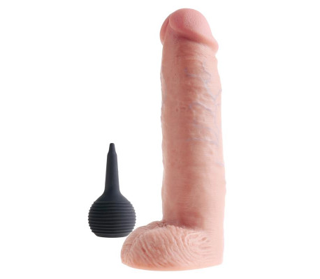Pene Eyaculador con Testículos 10 - Color Natural