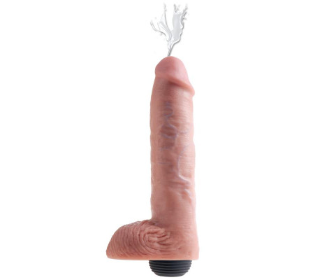 Pene Eyaculador con Testículos 11 - Color Natural