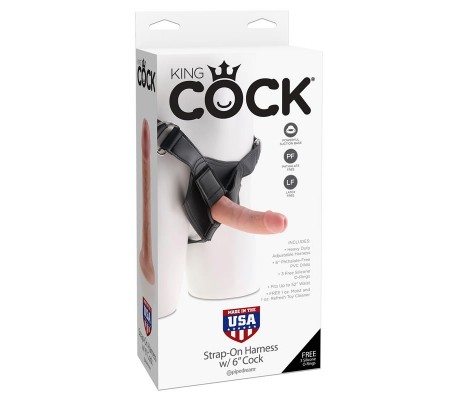 Arnes Ajustable con Dildo 6 - Color Natural