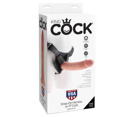 Arnés Ajustable con Dildo 9 Color Natural
