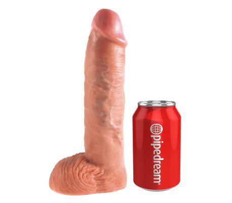 Arnés con Tirantes y Dildo Hueco 10 - Color Natural