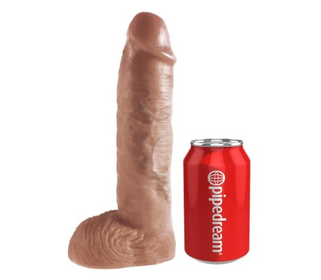 Arnés con Tirantes y Dildo Hueco 10 Bronceado