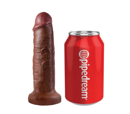 King Cock Mini Bola Vibradora con Dildo 7 - Color Marrón