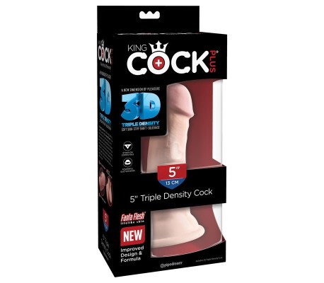 3D Dildo Triple Densidad Plus 5 Natural