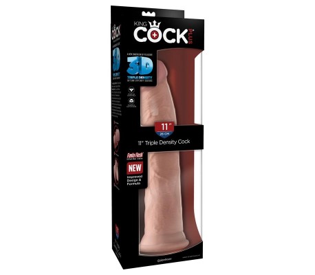 3D Dildo Triple Densidad Plus 11 Natural