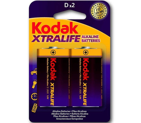 Xtralife Pila Alkalina D LR20 Blister de 2