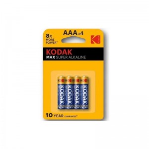 Pilas Alkaline Súper Max AAA LR3 Blister de 4