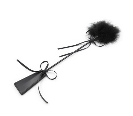 Plumero y Fusta 2 en 1 49 cm Negro