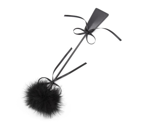 Plumero y Fusta 2 en 1 49 cm Negro