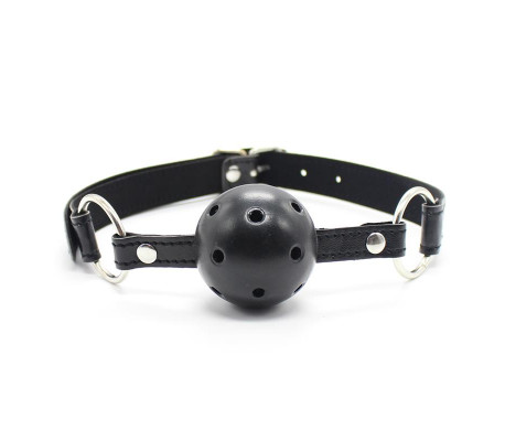 Mordaza Bola Transpirable 4,5 cm Negro