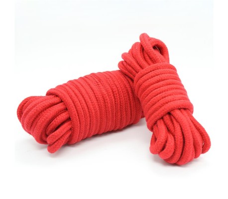 Cuerda de Bondage de Algodón 10 Metros Rojo
