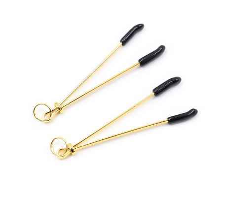 Pinzas para Pezones Metal Negro/Dorado