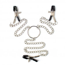 Pinzas para Pezones y Clítoris con Cadena Metal