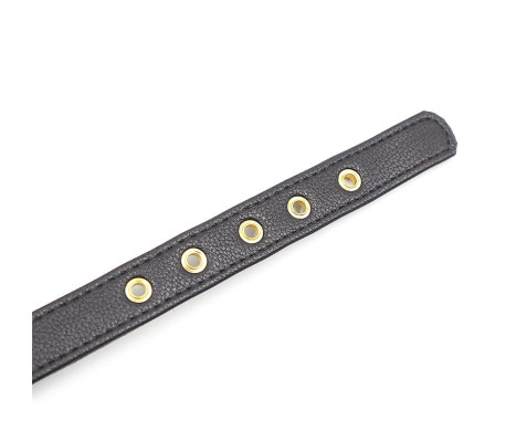 Collar con Lazo y Cascabel 44 cm Negro/Rojo