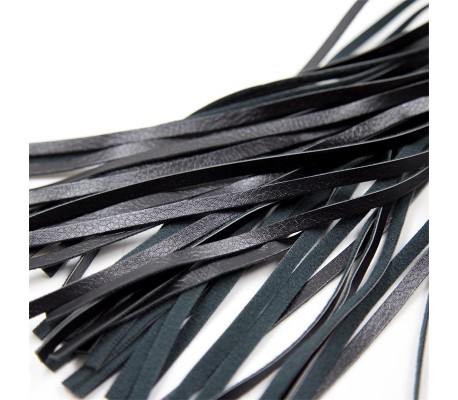 Flogger Patrón de Diamante y Mango de Metal 39 cm Negro