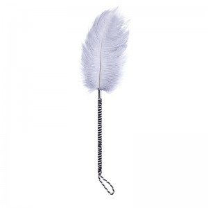 Plumas Estimuladoras 46 cm Blanco/Negro