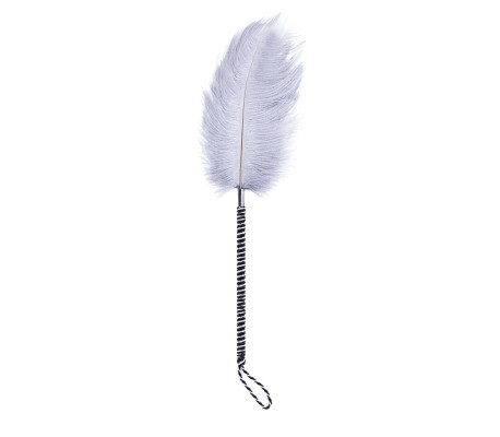 Plumas Estimuladoras 46 cm Blanco/Negro