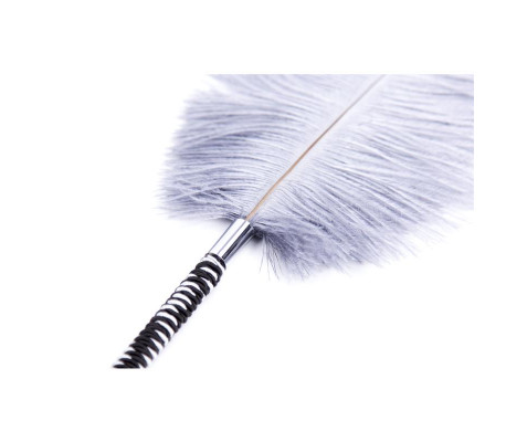 Plumas Estimuladoras 46 cm Blanco/Negro