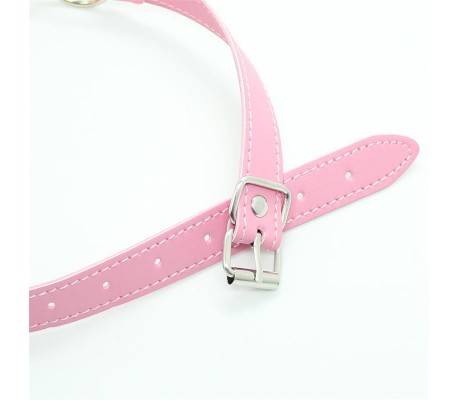 Mordaza Transpirable Ajustable Bola 4,5 cm Rosa