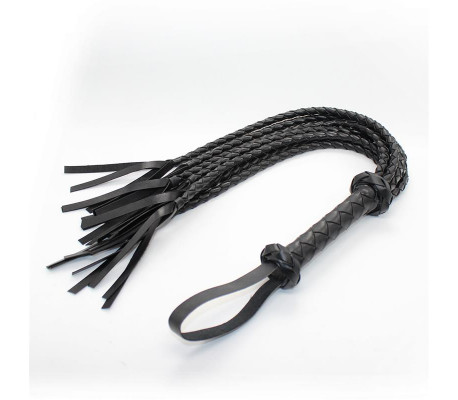 Flogger Trenzado 75 cm Negro