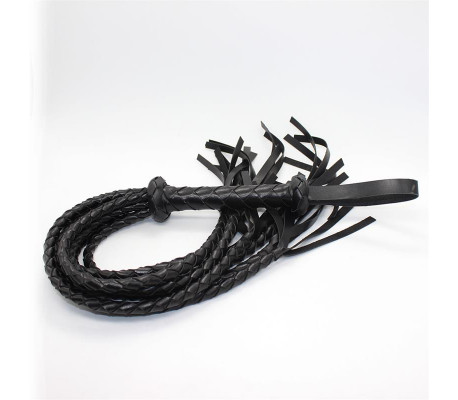 Flogger Trenzado 75 cm Negro