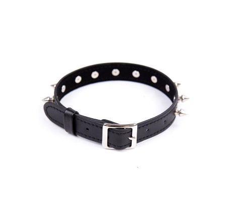 Collar con Pinchos Ajustable 43 cm Negro