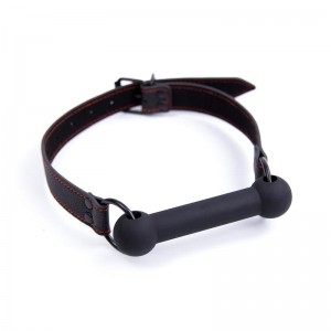Mordaza de Hueso Ajustable Silicona Negro