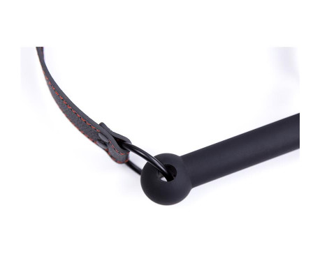 Mordaza de Hueso Ajustable Silicona Negro