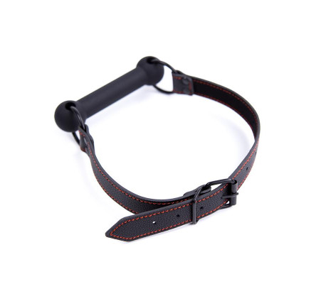 Mordaza de Hueso Ajustable Silicona Negro