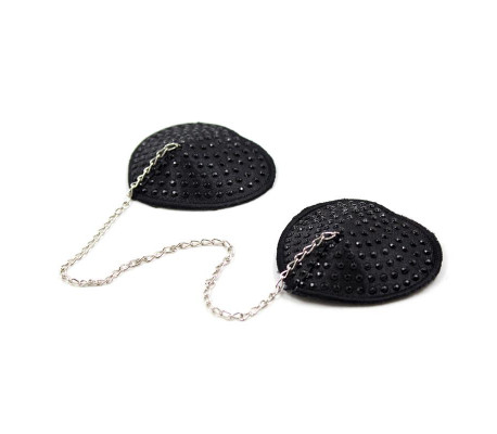 Pezoneras con Cadena de Metal Negro