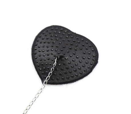 Pezoneras con Cadena de Metal Negro