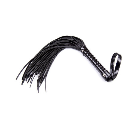 Flogger con Mango Brillante 44 cm Negro
