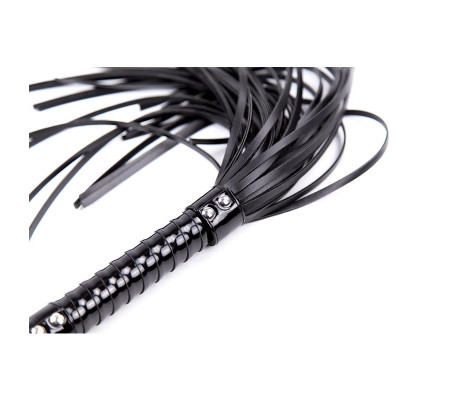 Flogger con Mango Brillante 44 cm Negro