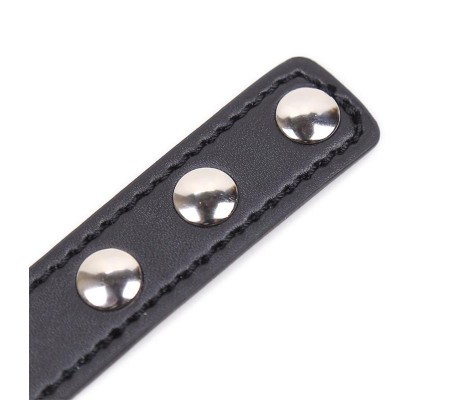 Collar con Aro en Forma de Corazón Ajustable 41,5 cm Negro