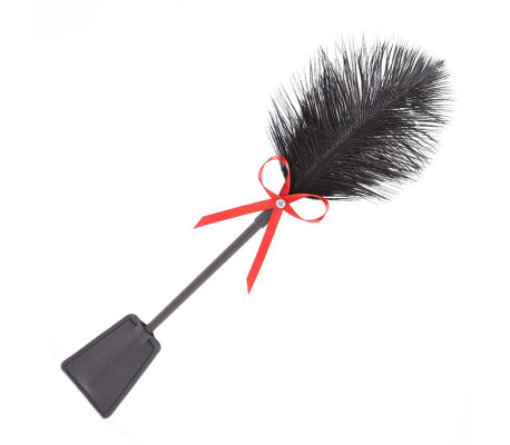 Plumas y Pala 2 en 1 36 cm Negro/Rojo