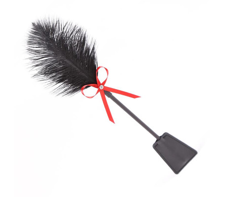Plumas y Pala 2 en 1 36 cm Negro/Rojo
