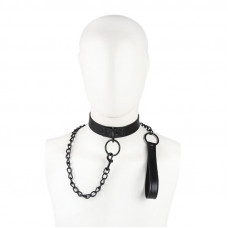 Collar con Correa Negro