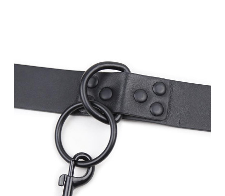 Collar con Correa Negro