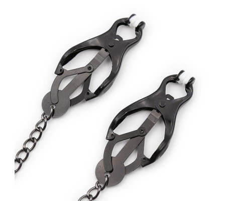 Pinzas Japonesas para Pezones con Cadena Negro