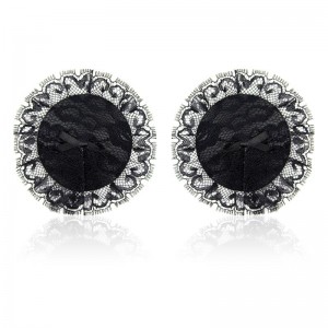 Pezoneras con Encaje Negro