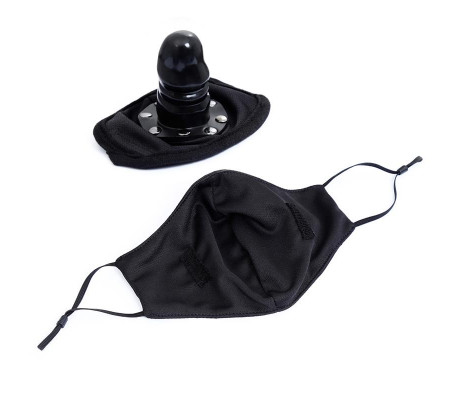 Mascarilla con Accesorio de Dildo Desmontable