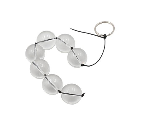 Cadena Anal con Bolas de Cristal 4 Tamaños