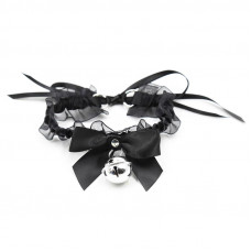 Collar con Lazo, Cascabel y Encaje