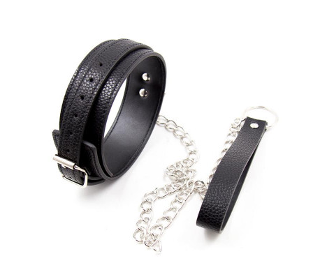 Collar con Correa de Patrón de Serpiente