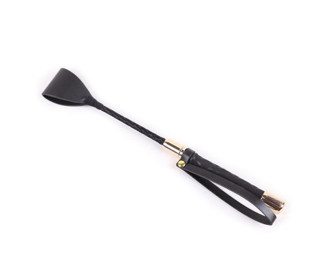 Fusta Clásica Negro y Dorado 30 cm