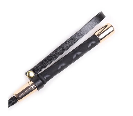 Fusta Clásica Negro y Dorado 30 cm