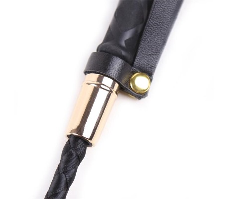 Fusta Clásica Negro y Dorado 30 cm