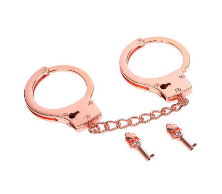 Esposas Oro Rosa con Llaves de Calavera