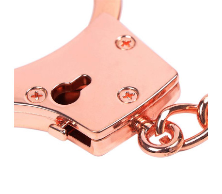 Esposas Oro Rosa con Llaves de Calavera
